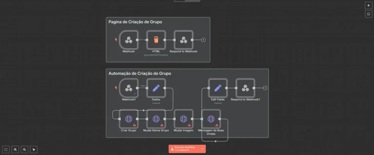37. Criador de Grupos com Landing Page